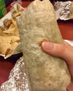 Huge portions  at Moe's Southwest Grill in Midland