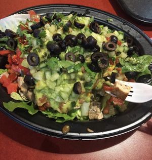 Tofu salad bowl at Moe's Southwest Grill in Midland