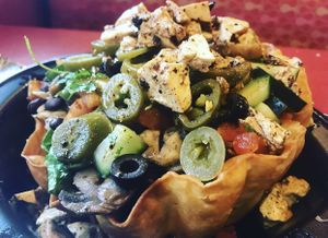 Tofu Taco salad  at Moe's Southwest Grill in Midland