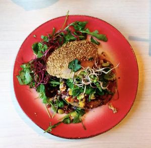 The weed burger  at Chillers in Emmeloord