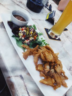 Vegan no Chicken Chicken. Convinced even our non-vegan friends! at Chillers in Emmeloord