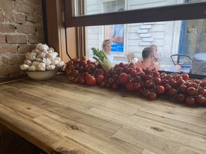 Fresh produce   at Miznon in Vienna