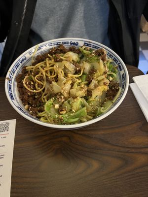 Vegan Tantan noodle / marinierte Nudeln nach Dan Dan Art  at Cai Kitchen in Hamburg
