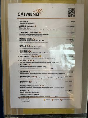 Speisekarte   at Cai Kitchen in Hamburg