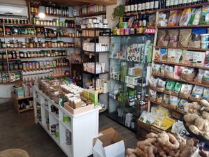 Inside at Makolet Teva in Tel Aviv