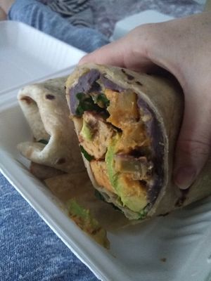 Vegan burrito at Comoba in Lisbon