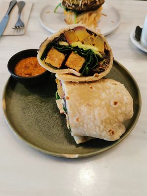 Vegan burrito at Comoba in Lisbon