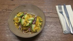 Tacos with avocado at Comoba in Lisbon