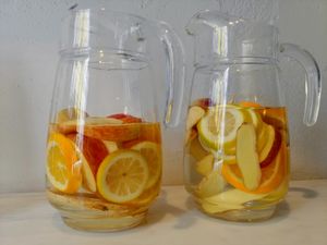 Fruit water at Comoba in Lisbon