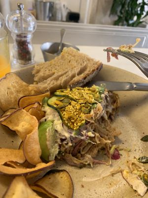 It might not look pretty now, but that's because we forgot to take a photo. We were too eager to EAT!!! Delicious at Comoba in Lisbon