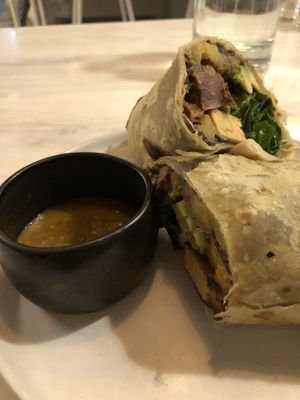 Breakfast burrito  at Comoba in Lisbon