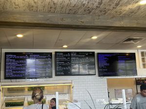 Menu options  at Everkrisp in Miramar Beach