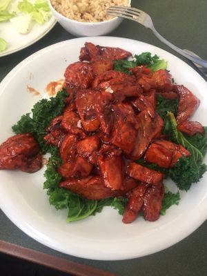 Barbq ribs seitan  at Pinellia in South Bend