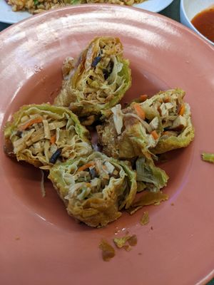 Fried tofu skins? at Pinellia in South Bend