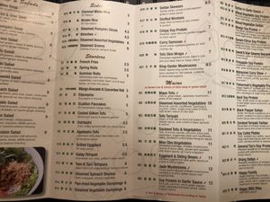 Bit of the menu!  at Pinellia in South Bend