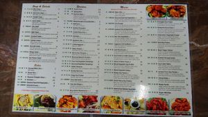 Menu 1/2 at Pinellia in South Bend