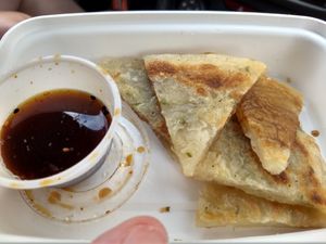 Scallion pancakes at Pinellia in South Bend