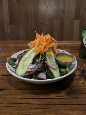 House salad + vegan dressing   at Zeoli's Italian in Clawson