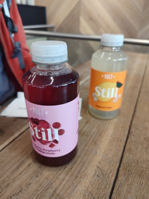 Flavoured water at Pret A Manger - Victoria Station in South West London