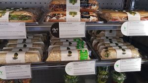 Vegan things at Pret A Manger - Victoria Station in South West London