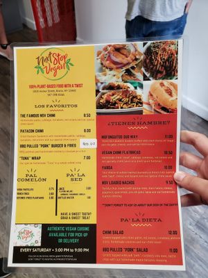 Menu at Next Stop Vegan - Washington Heights in New York City