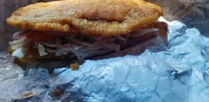 Patacon chimi at Next Stop Vegan - Washington Heights in New York City