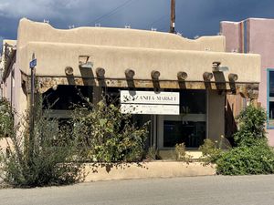 Located just off the plaza   at Manzanita Market in Taos