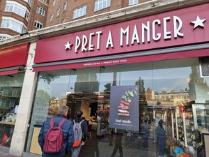Front at Pret A Manger - South Kensington Tube in South West London
