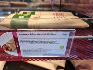 Hot wrap at Pret A Manger - South Kensington Tube in South West London