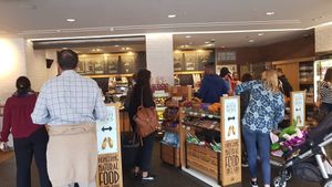 The counter at Pret A Manger - South Kensington Tube in South West London