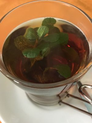 Mint tea with rose water at Frary's in Venice