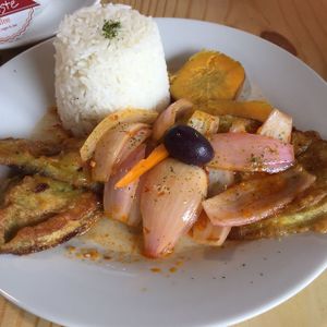 Escabeche vegano at Namaste Coffee in Lima