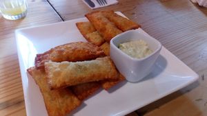 Tequeños at Namaste Coffee in Lima