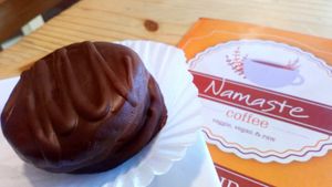 Alfajor at Namaste Coffee in Lima