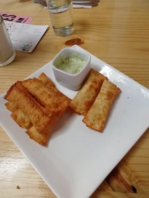 Tequenos at Namaste Coffee in Lima