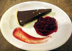 Tarte au Chocolat at Le Mistral in Wirksworth