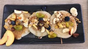 pancakes at Amour Patisserie Vegetale in Nice