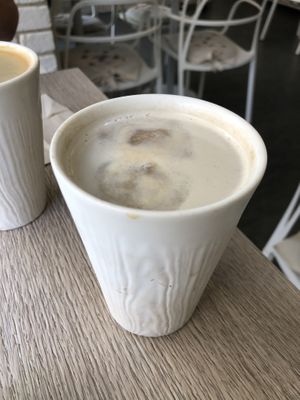 Iced coffee with soy milk   at Amour Patisserie Vegetale in Nice
