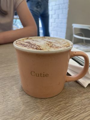Cappuccino with oat milk  at Amour Patisserie Vegetale in Nice