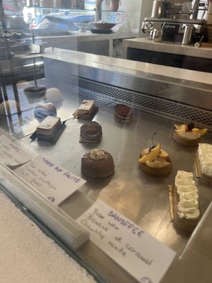 The patisserie on offer that day  at Amour Patisserie Vegetale in Nice