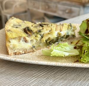 Quiche(mushroom and smoky tofu )  at Amour Patisserie Vegetale in Nice