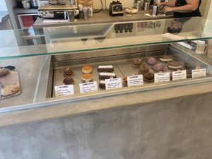 Choice of sweets at Amour Patisserie Vegetale in Nice