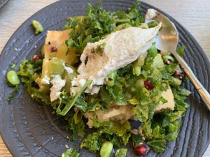 Focaccia bread. Was only ok. at Amour Patisserie Vegetale in Nice