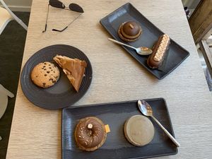 What we selected to try to determine the winner! at Amour Patisserie Vegetale in Nice