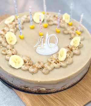 Banoffee  at Amour Patisserie Vegetale in Nice