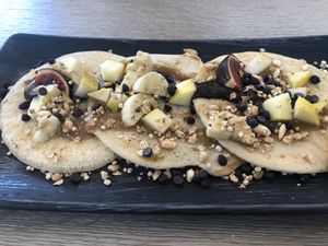 Pancakes at Amour Patisserie Vegetale in Nice