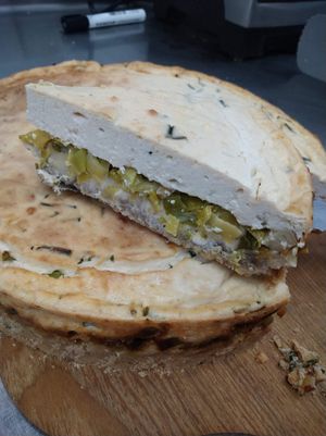 Quiche at Amour Patisserie Vegetale in Nice