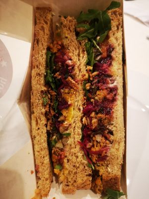 My absolute favourite Xmas sammich at Pret A Manger - Paddington Station in West London