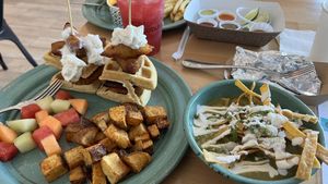 Chicken and waffles  at Tacotarian - Southwest LV in Las Vegas