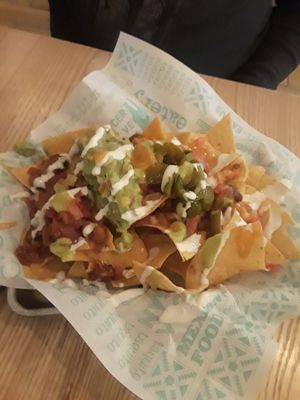 Nachos with Mole Sauce at Tacotarian - Southwest LV in Las Vegas